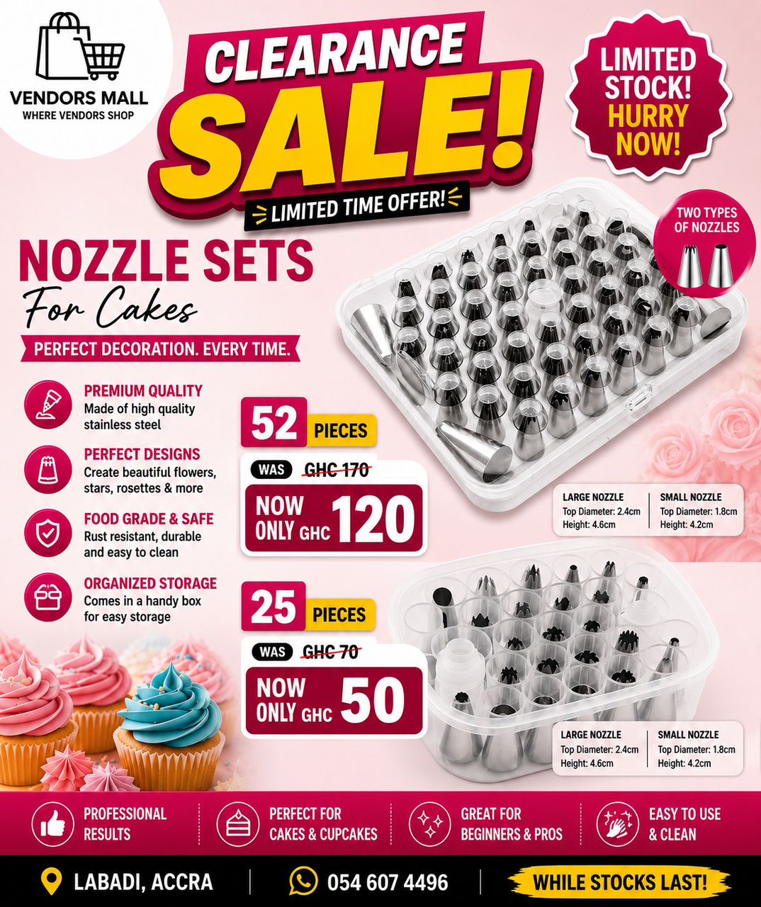 Nozzle Set for Cake